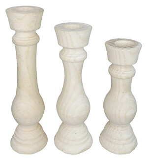 ACARSÜS, ACAR SÜS, Acar Süs - AĞAÇ KÜTÜK ŞAMDAN BOĞUMLU NATUREL PK:3 LÜ SET
