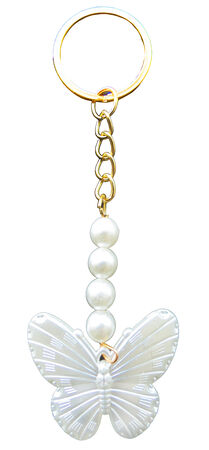 ANAHTARLIK KELEBEK İNCİLİ SEDEFLİ PK:25 KL:500