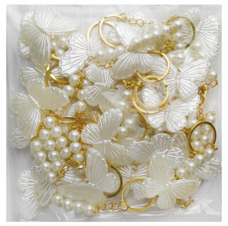 ANAHTARLIK KELEBEK İNCİLİ SEDEFLİ PK:25 KL:500 - Thumbnail