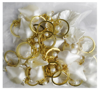 ANAHTARLIK YAPRAK İNCİLİ SEDEFLİ PK:25 KL:500 - Thumbnail