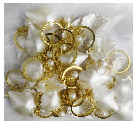 ANAHTARLIK YAPRAK İNCİLİ SEDEFLİ PK:25 KL:500