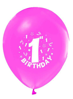 ACARSÜS, ACAR SÜS, Acar Süs - BALON HAPY BİRTHDAY 1 YAŞ PEMBE PK:100 KL:50