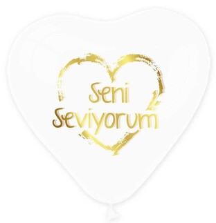 ACARSÜS, ACAR SÜS, Acar Süs - BALON SENİ SEVİYORUM KALP ŞEFFAF ALTIN PK:100