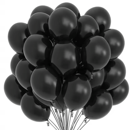 BALON DÜZ 12 İNC SİYAH PK:100 KL:50