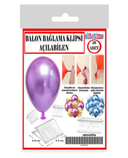 BALON BAĞLAMA KLİPSİ AÇILABİLEN PK:50 KL:300 - Thumbnail