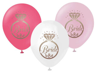 ACARSÜS, ACAR SÜS, Acar Süs - BALON BRIDE TO BE BASKILI 3 RENK KARIŞIK PK:100