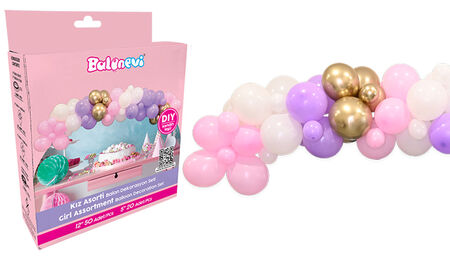 BALON DEKORANSYONU 3 LÜ SET PEMBE SET:70 KL:6