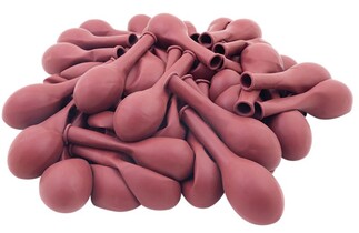 BALON DÜZ 12 İNC BORDO VİŞNE PK:100 KL:28 - Thumbnail