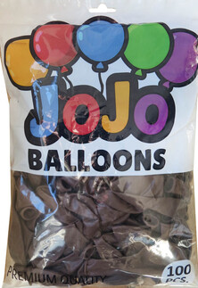 BALON DÜZ 12 İNC (JOJO BALLOONS) KAHVERENGİ PK:100 - Thumbnail
