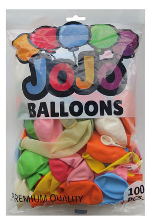 BALON DÜZ 12 İNC (JOJO BALLOONS) KARIŞIK PK:100
