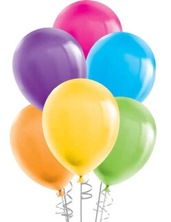 ACARSÜS, ACAR SÜS, Acar Süs - BALON DÜZ 12 İNC (JOJO BALLOONS) KARIŞIK PK:100