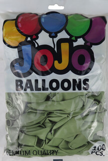 BALON DÜZ 12 İNC (JOJO BALLOONS) KÜF YEŞİLİ PK:100 - Thumbnail