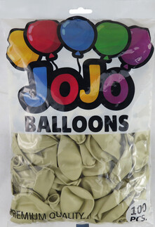 BALON DÜZ 12 İNC (JOJO BALLOONS) KUM BEJİ KREM - Thumbnail
