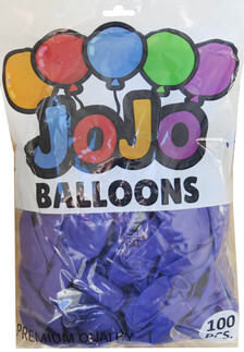 BALON DÜZ 12 İNC (JOJO BALLOONS) MOR PK:100 KL:40 - Thumbnail