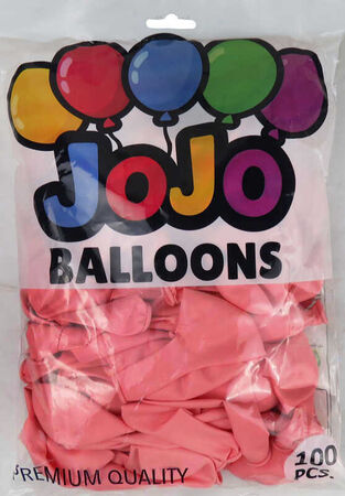 BALON DÜZ 12 İNC (JOJO BALLOONS) PEMBE PK:100 