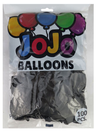BALON DÜZ 12 İNC (JOJO BALLOONS) SİYAH PK:100