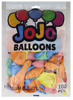 BALON DÜZ 12 İNC (JOJO BALLOONS)MAKARON KARIŞIK - Thumbnail