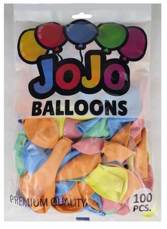 BALON DÜZ 12 İNC (JOJO BALLOONS)MAKARON KARIŞIK