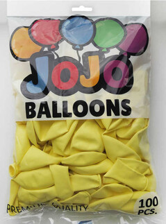 BALON DÜZ 12İNC(JOJO BALLOONS)MAKARON SARI VANİLYA - Thumbnail