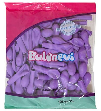 BALON DÜZ 5 İNC LİLA PK:100 KL:36