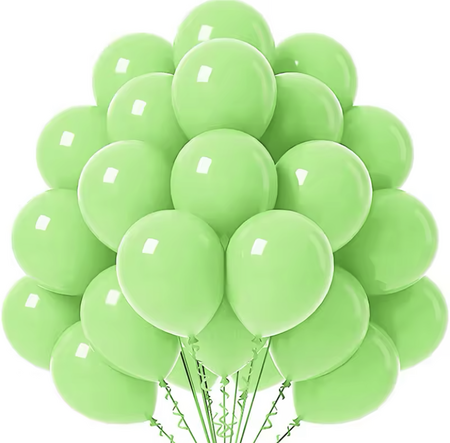 BALON DÜZ 5 İNC MAKARON YEŞİL PK:100 KL:36