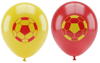 ACARSÜS, ACAR SÜS, Acar Süs - BALON FUTBOL BASKILI SARI KIRMIZI PK:100 KL:40