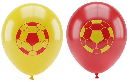 BALON FUTBOL BASKILI SARI KIRMIZI PK:100 KL:40