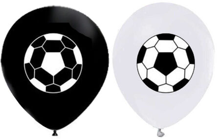 BALON FUTBOL BASKILI SİYAH BEYAZ PK:100 KL:40