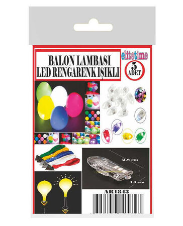 BALON İÇİN LEDLİ IŞIK RENGARENK PK:5 KL:500