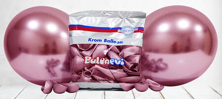 BALON KROM PARLAK 10 İNC PEMBE PK:50 KL:35