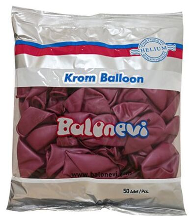 BALON KROM PARLAK 12 İNC FUŞYA PK:50 KL:30