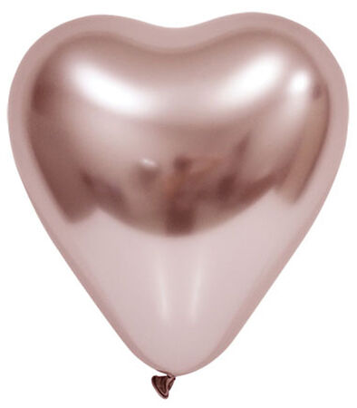 BALON KROM PARLAK 12 İNC KALP ROSEGOLD PK:50 KL:30