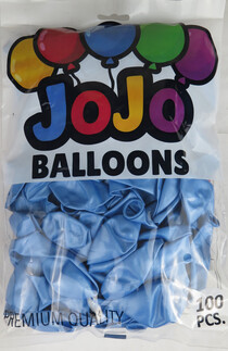 BALON METALİK 12 İNC (JOJO BALLOONS) MAVİ PK:100 - Thumbnail