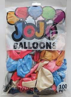 BALON METALİK 12 İNC (JOJO BALLOONS)KARIŞIK PK:100 - Thumbnail