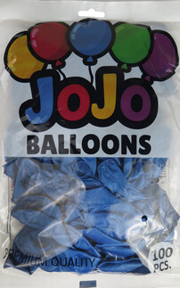 BALON METALİK 12 İNC (JOJO BALLOONS)LACİVERT PK100 - Thumbnail