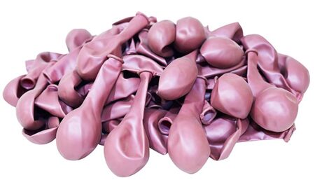 BALON METALİK DÜZ 12 İNC GÜL KURUSU PK:100 KL:28