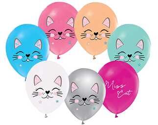 BALON MISS CAT PASTEL PK:100 KL:50