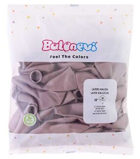 BALON RUSTİK DÜZ 12 İNC KETEN RENGİ PK:50 - Thumbnail