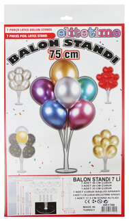 BALON SÜSLEME STANDI 75 CM 0,8 MM ÇUBUKLU ŞEFFAF - Thumbnail