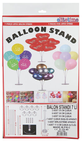BALON SÜSLEME STANDI 70 CM 0,5 MM ÇUBUKLU ŞEFFAF