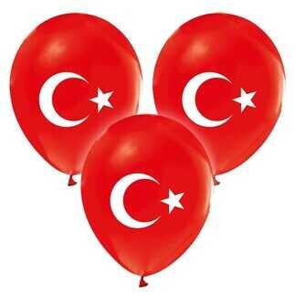 ACARSÜS, ACAR SÜS, Acar Süs - BALON TÜRK BAYRAĞI AY YILDIZLI PK:100 KL:40