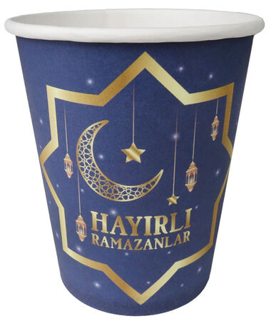 BARDAK KARTON HAYIRLI RAMAZANLAR 8 OZ PK:8 KL300