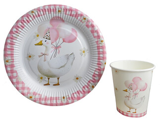 BARDAK KUĞ,KAZ,ÖRNEK KARTON 240 GR 8 OZ PK:8 - Thumbnail