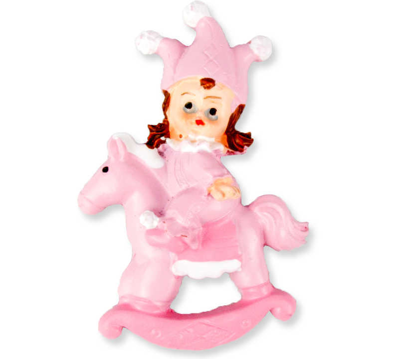 BEBEK ATLI ŞAPKALI MAGNET PEMBE PK:20-KL:720