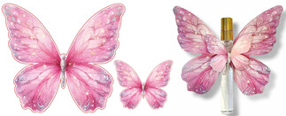 ACARSÜS, ACAR SÜS, Acar Süs - DEKORATİF SÜS İKİ BOY KELEBEK PEMBE SET:25 ADET