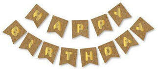 ACARSÜS, ACAR SÜS, Acar Süs - FLAMA HAPPY BIRTHDAY SET NATUREL KRAFT PK:1 KL:300