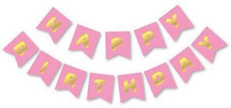 FLAMA HAPPY BIRTHDAY SET PEMBE PK:1 KL:300