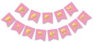 ACARSÜS, ACAR SÜS, Acar Süs - FLAMA HAPPY BIRTHDAY SET PEMBE PK:1 KL:300