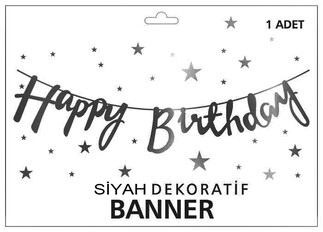 ACARSÜS, ACAR SÜS, Acar Süs - FLAMA HAPPY BRITHDAY SİYAH PK:1 KL:300