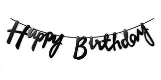 FLAMA HAPPY BRITHDAY SİYAH PK:1 KL:300 - Thumbnail